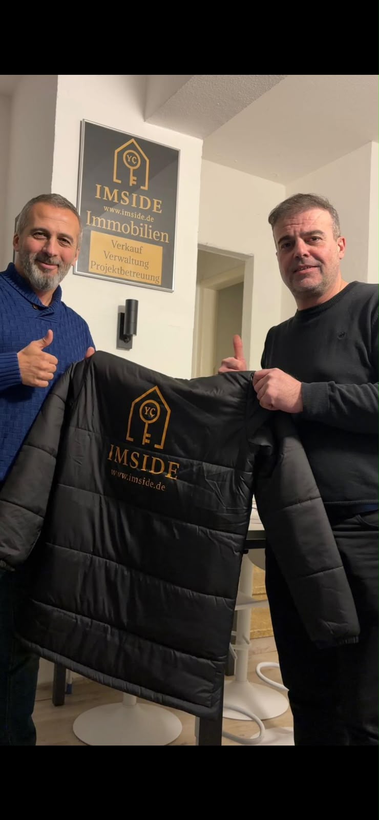 Vereinsfoto mit Sponsor IMSIDE Immobilien